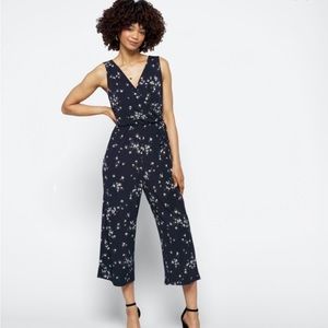 Kaleigh Black floral print jumpsuit